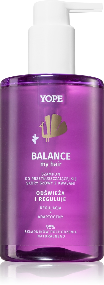 

Очищающий шампунь Balance my hair для жирной кожи головы Yope, 300 мл