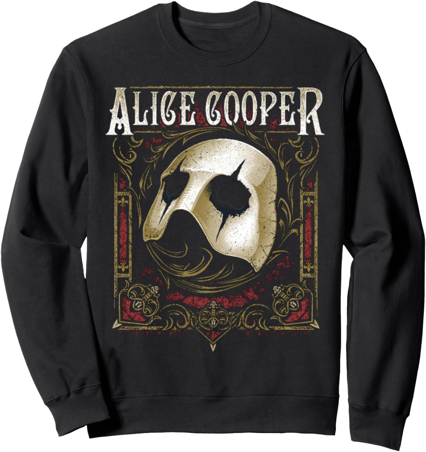 

Толстовка с изображением маски Призрака Элиса Купера Alice Cooper, черный