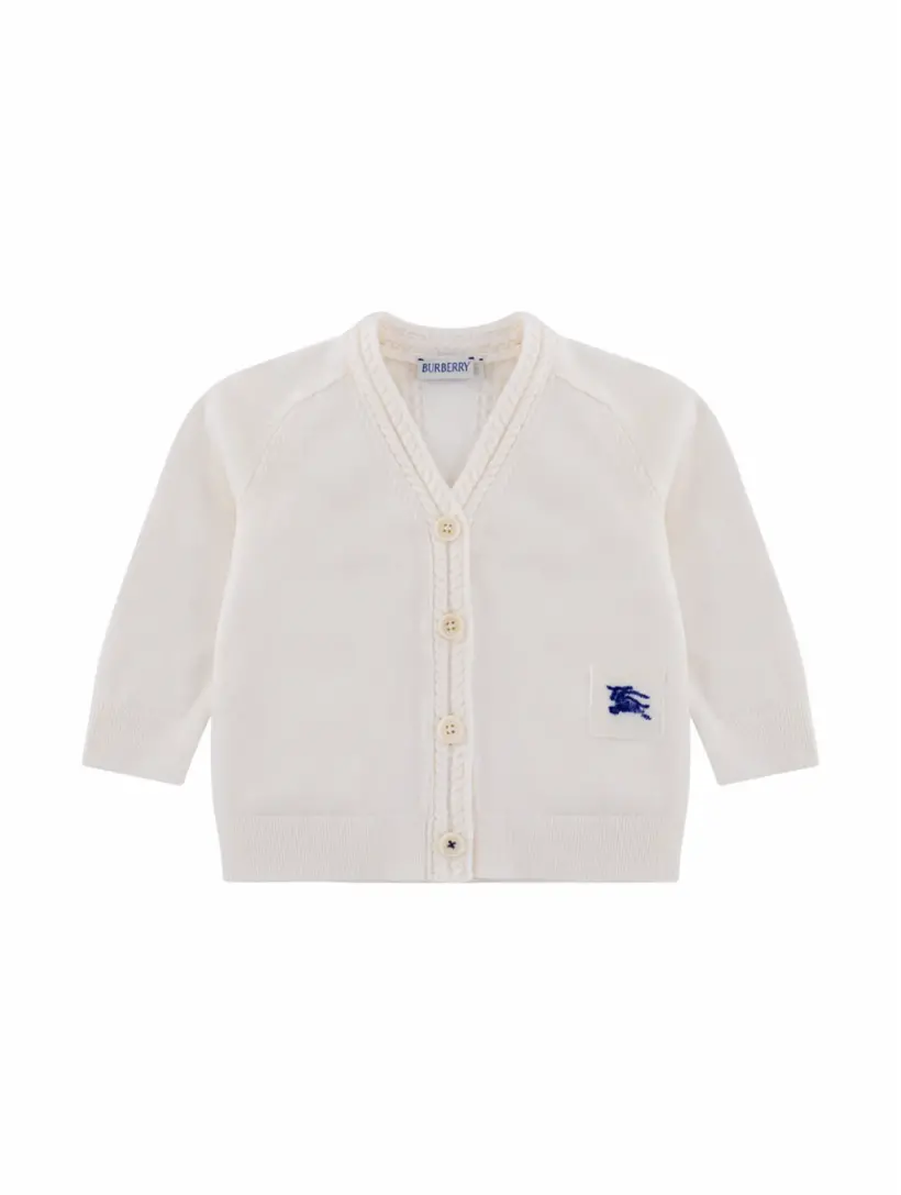 

Шерстяной кардиган EKD Burberry, белый