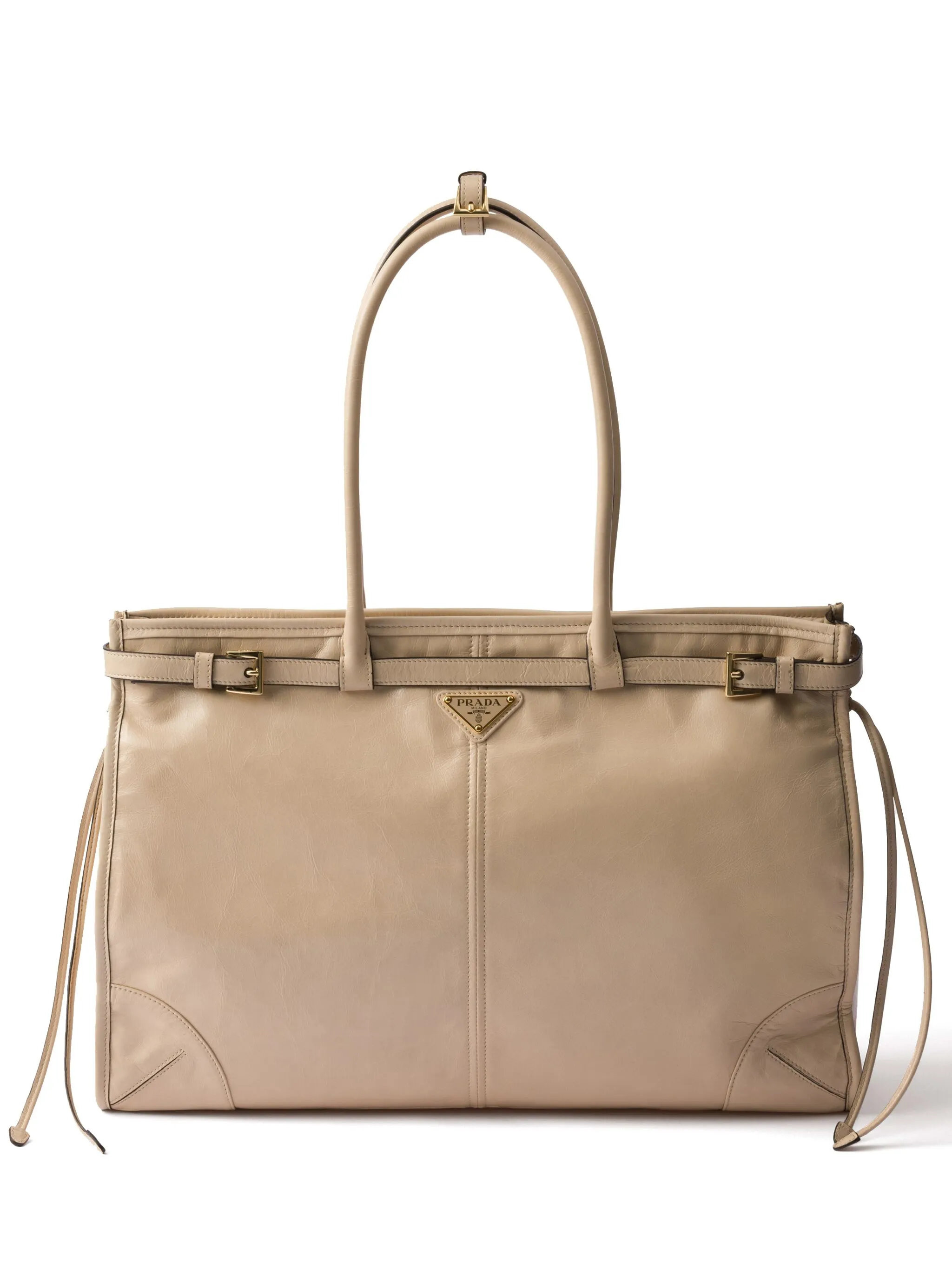 

Большая сумка-тоут Bonnie Prada, бежевый