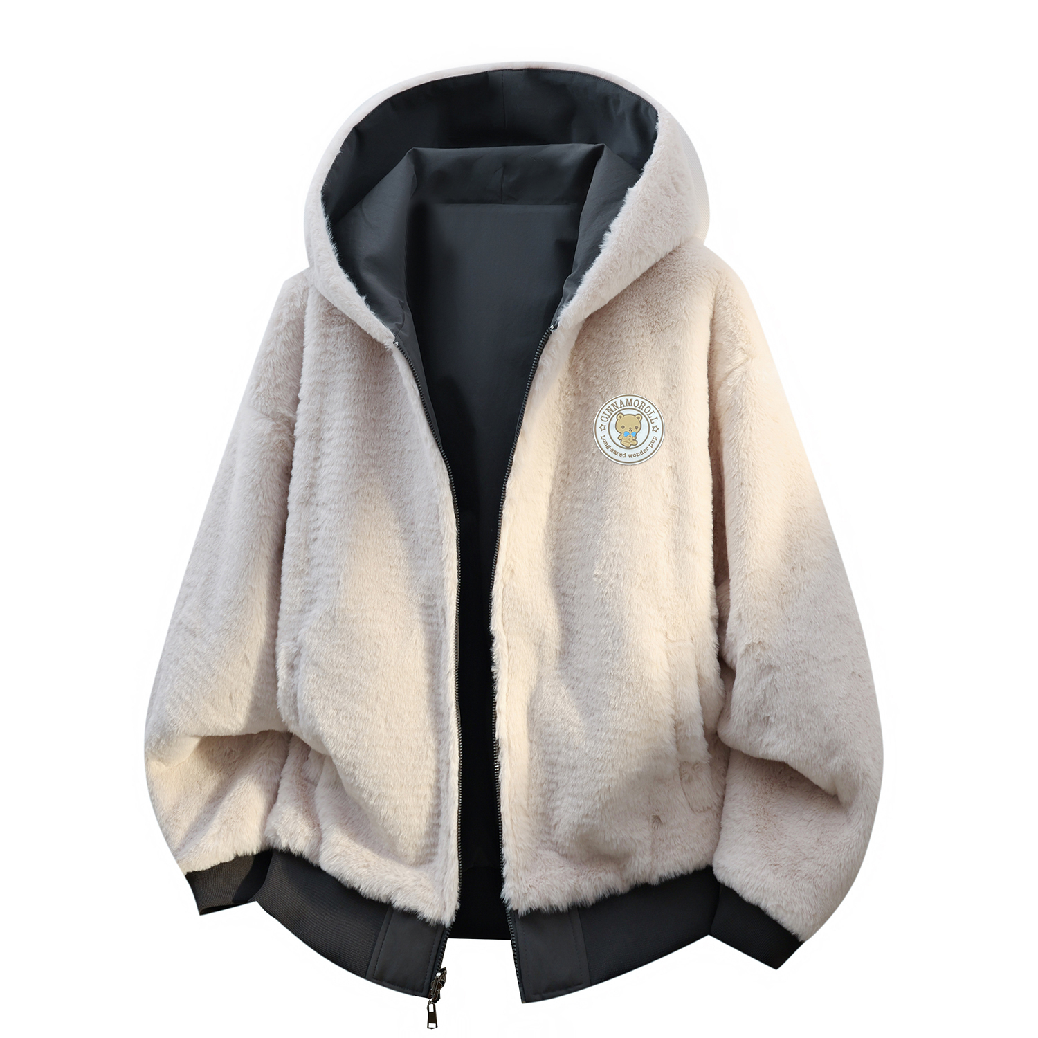 

Cinnamoroll Yugui Dog бархатистое пальто Unisex Sanrio, темно-серый