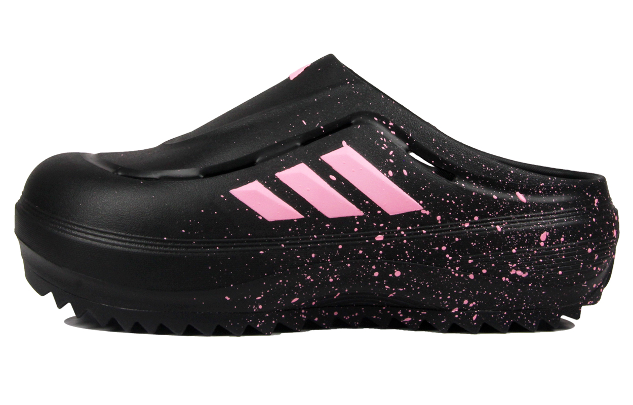 

Adidas OZWAVE CLOG устойчивые к истиранию закрытые тапочки унисекс черно-розовые, цвет Black Pink
