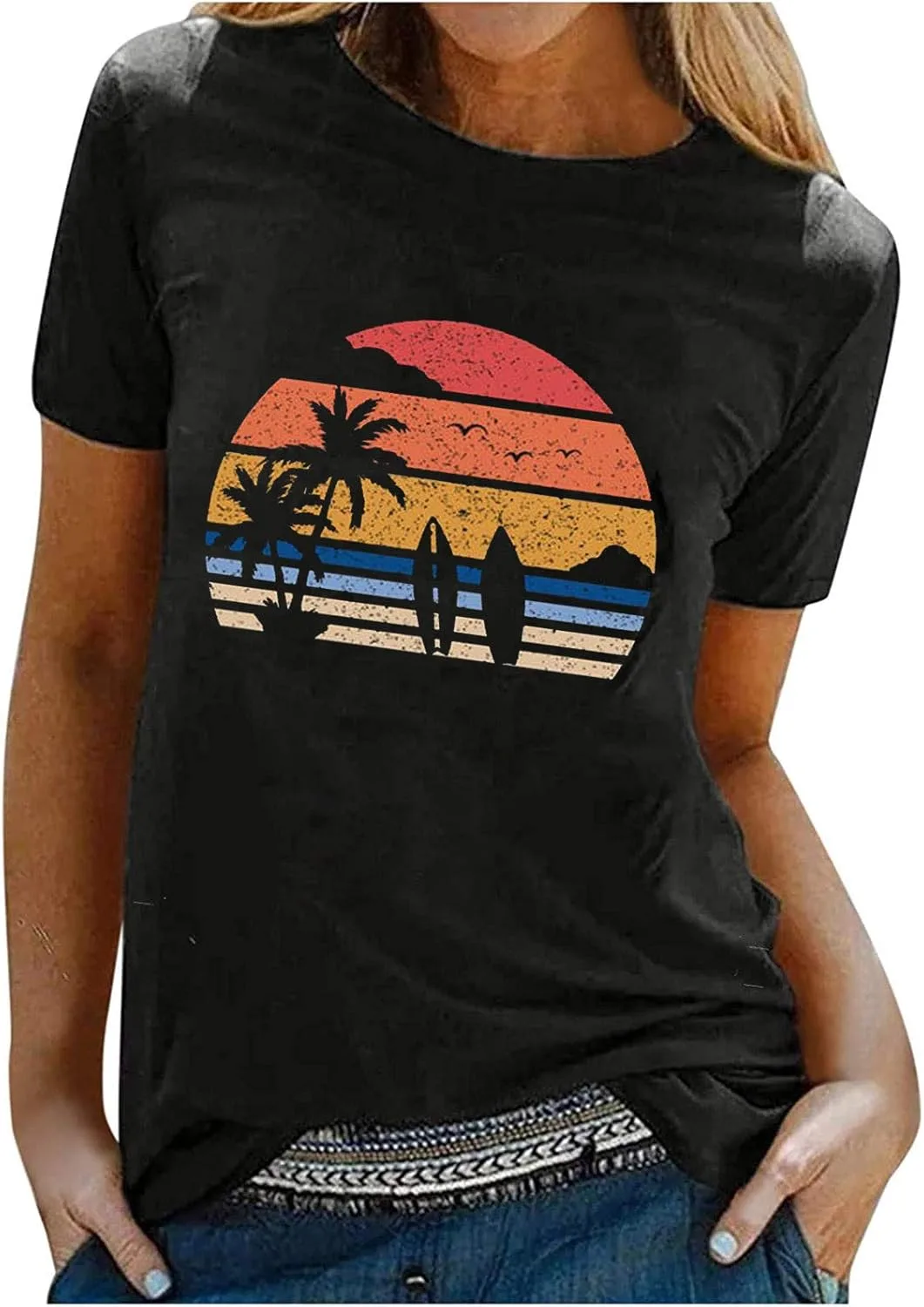 

Женская гавайская рубашка с принтом пальм oiangi