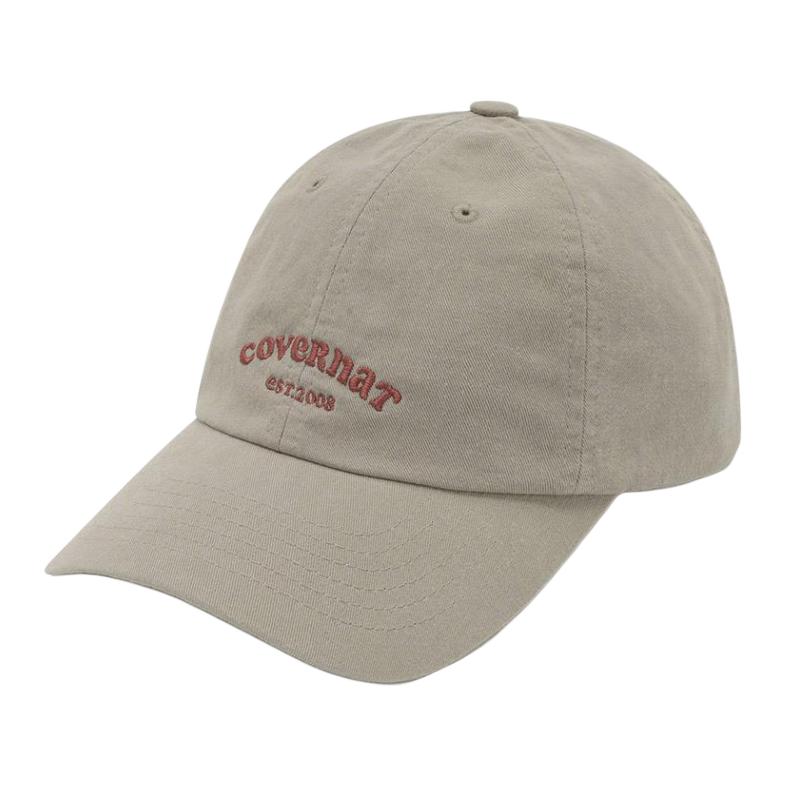 

COVERNAT Хлопковая бейсболка унисекс бежевая, Beige