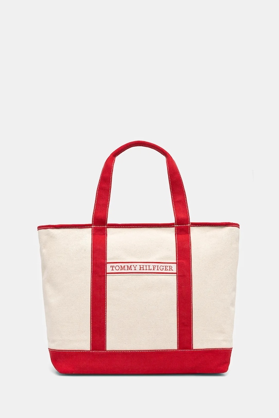 

Хлопковая сумка Tommy Hilfiger, красный