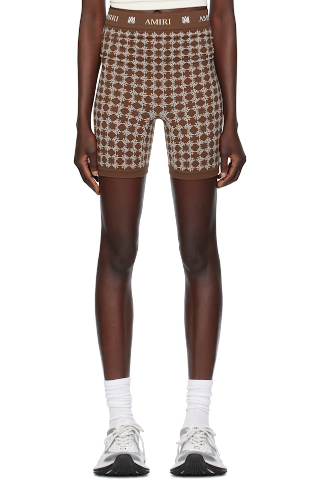 

Шорты спортивные бесшовные Ma quad Amiri, коричневый