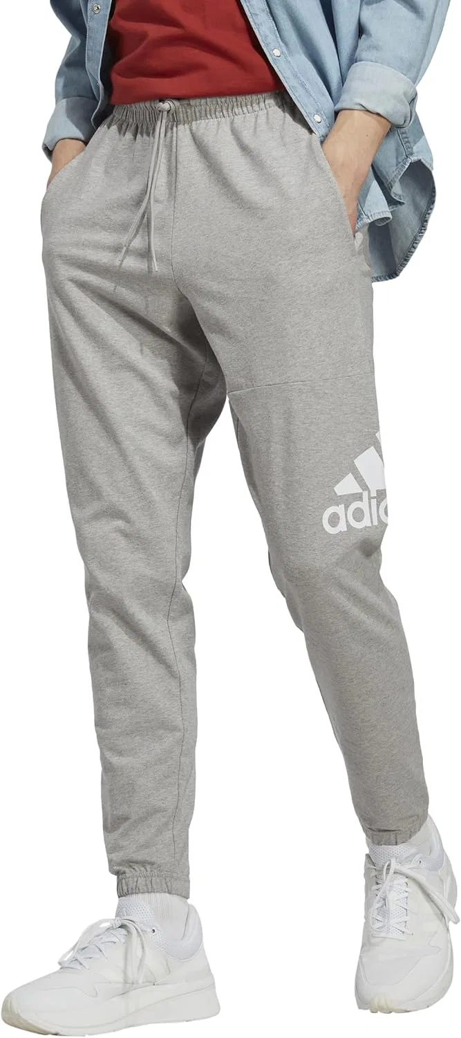 adidas - Брюки мужские Essentials Single Jersey Tapered Badge of Sport — фото 3