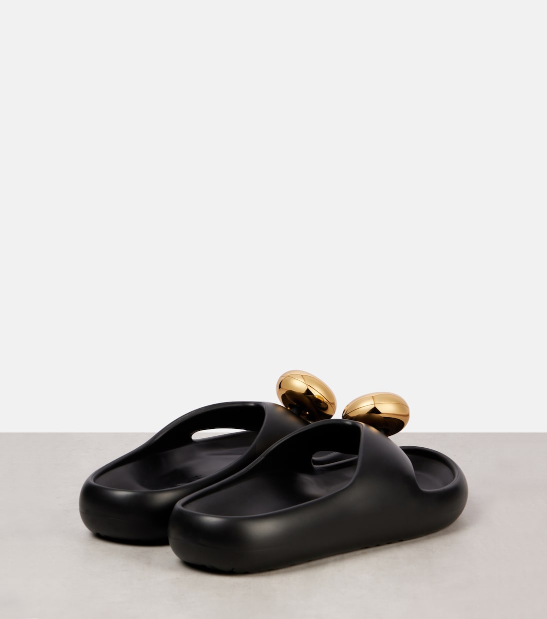 Сланцы из ПВХ Paula's Ibiza Foam Pebble Loewe, Black/ Gold — фото 2