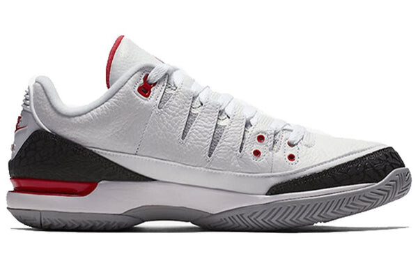 Кроссовки zoom vapor tour aj3 'fire red' Nike, белый — фото 2