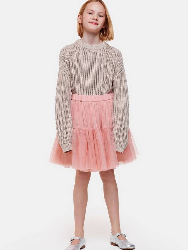 

Детская юбка мини из фатина Izzy Whistles, Dusty Pink