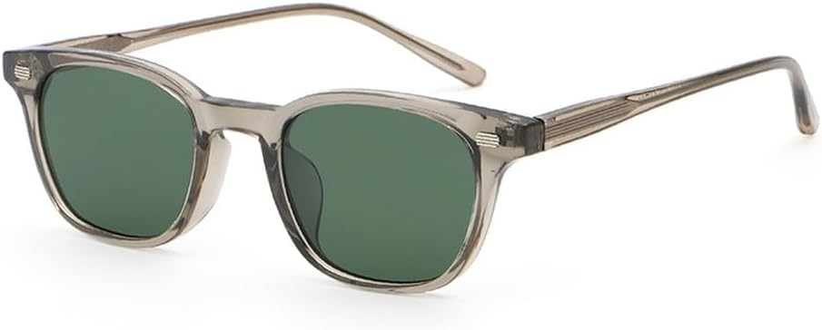 

Модные поляризованные солнцезащитные очки для мужчин, ацетатные, унисекс, квадратные, солнцезащитные очки для женщин, зеленые, коричневые, UV400 WNCKSQ, Grey With Green