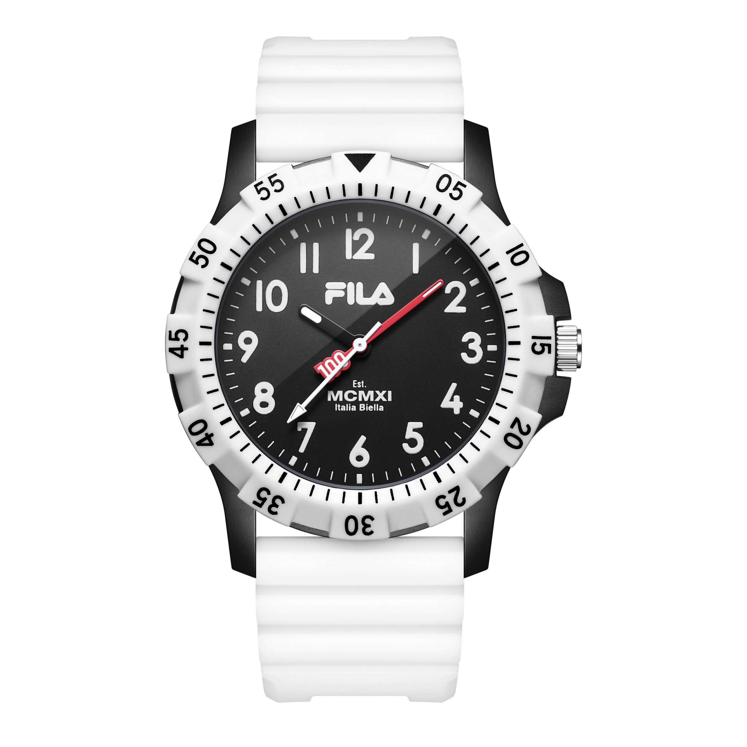 

FILA Часы наручные кварцевые с силиконовым ремешком черный циферблат unisex