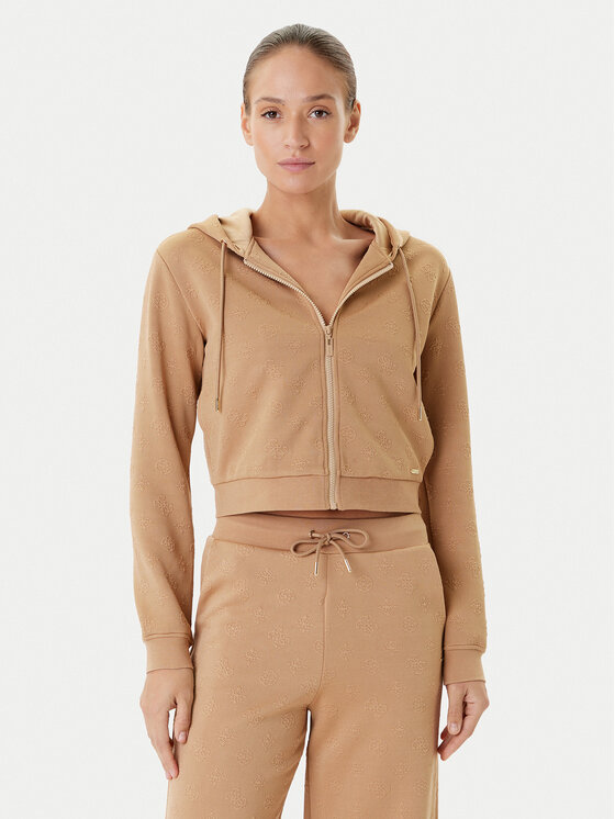 

Свитшот regular fit V5YQ06 KBSL2 Guess, коричневый