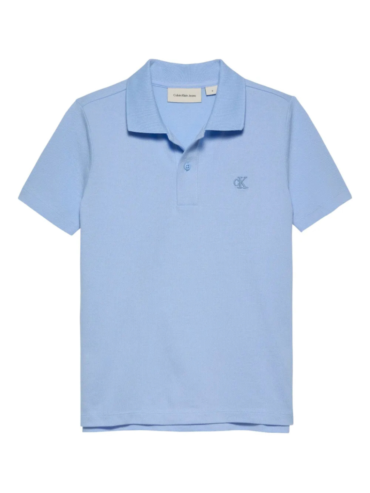 

Рубашка-поло из эластичного хлопка Calvin Klein Kids, синий