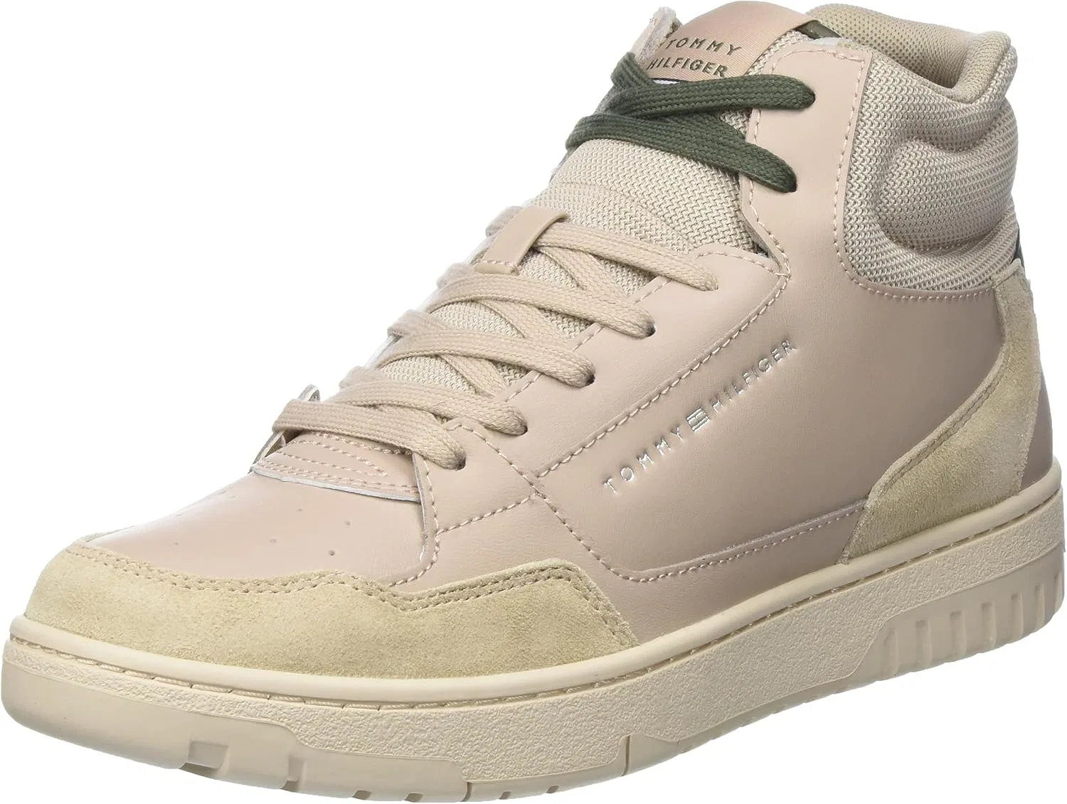 Мужские кроссовки Tommy Hilfiger Th Basket Core Midcut LTH Cupsole, Beige Cashmere Cream