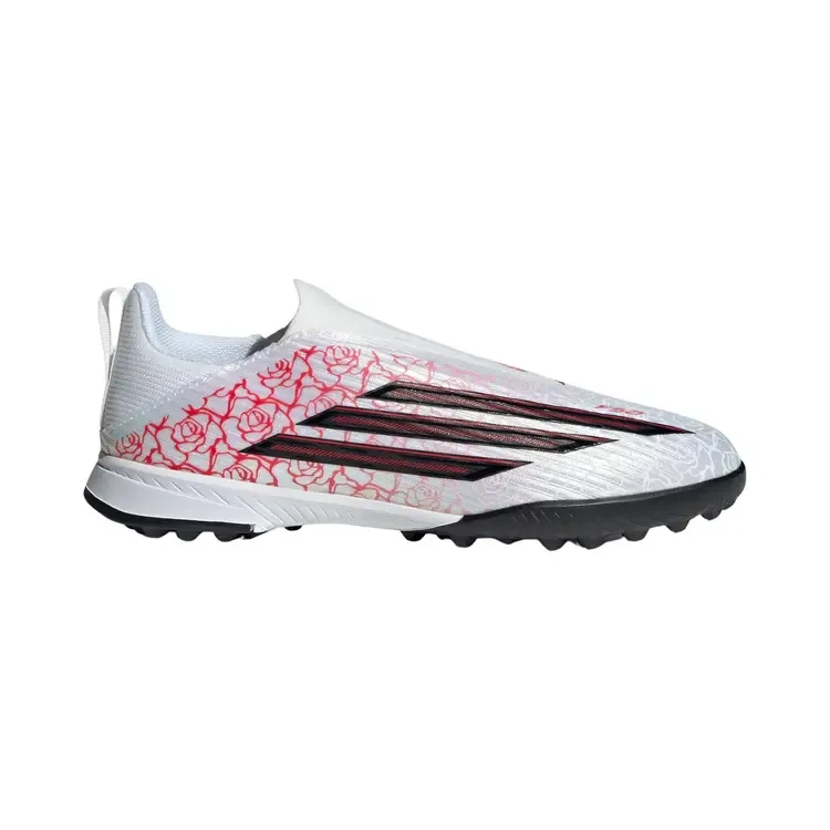 Adidas F50 League Laceless TF GS PS 'Cloud White Core Black Lucid Red'