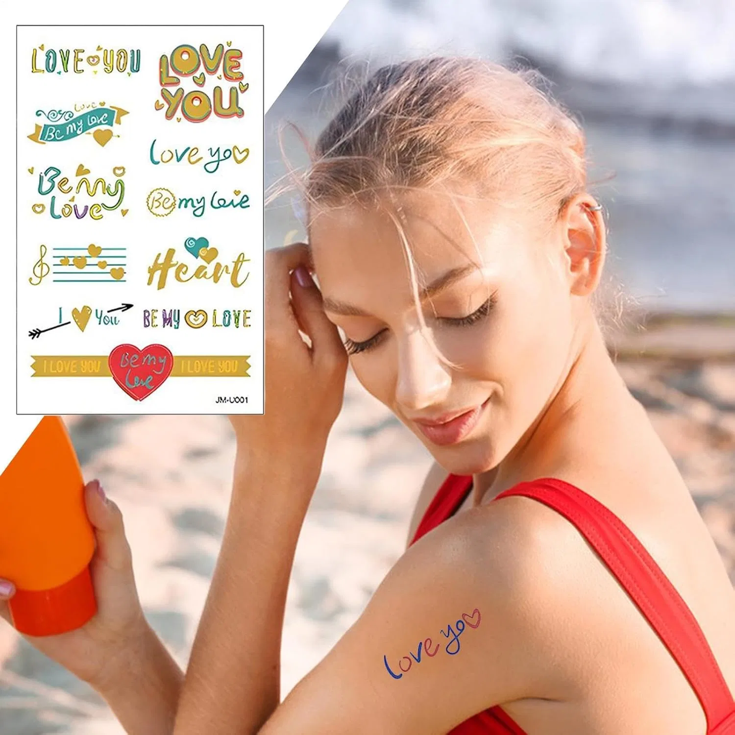 Наклейки для отслеживания УФ-излучения, разноцветные, Generic — фото 3