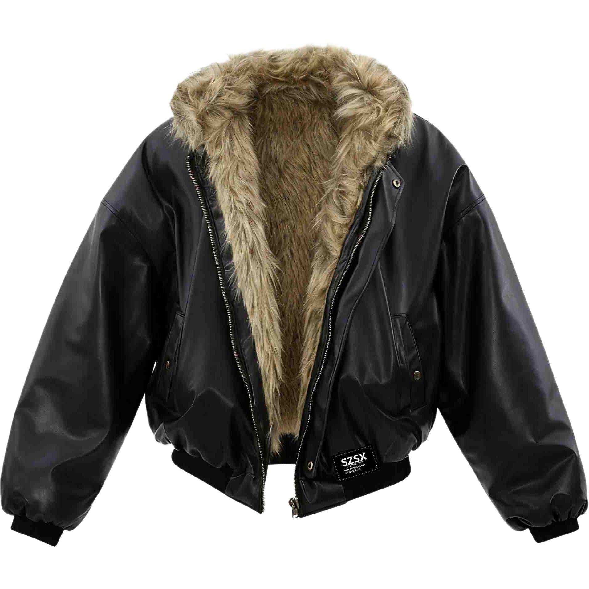 

Пуховик Unisex Hooded Thickened VanCamel, черный[reversible fur collar mountain hawk]