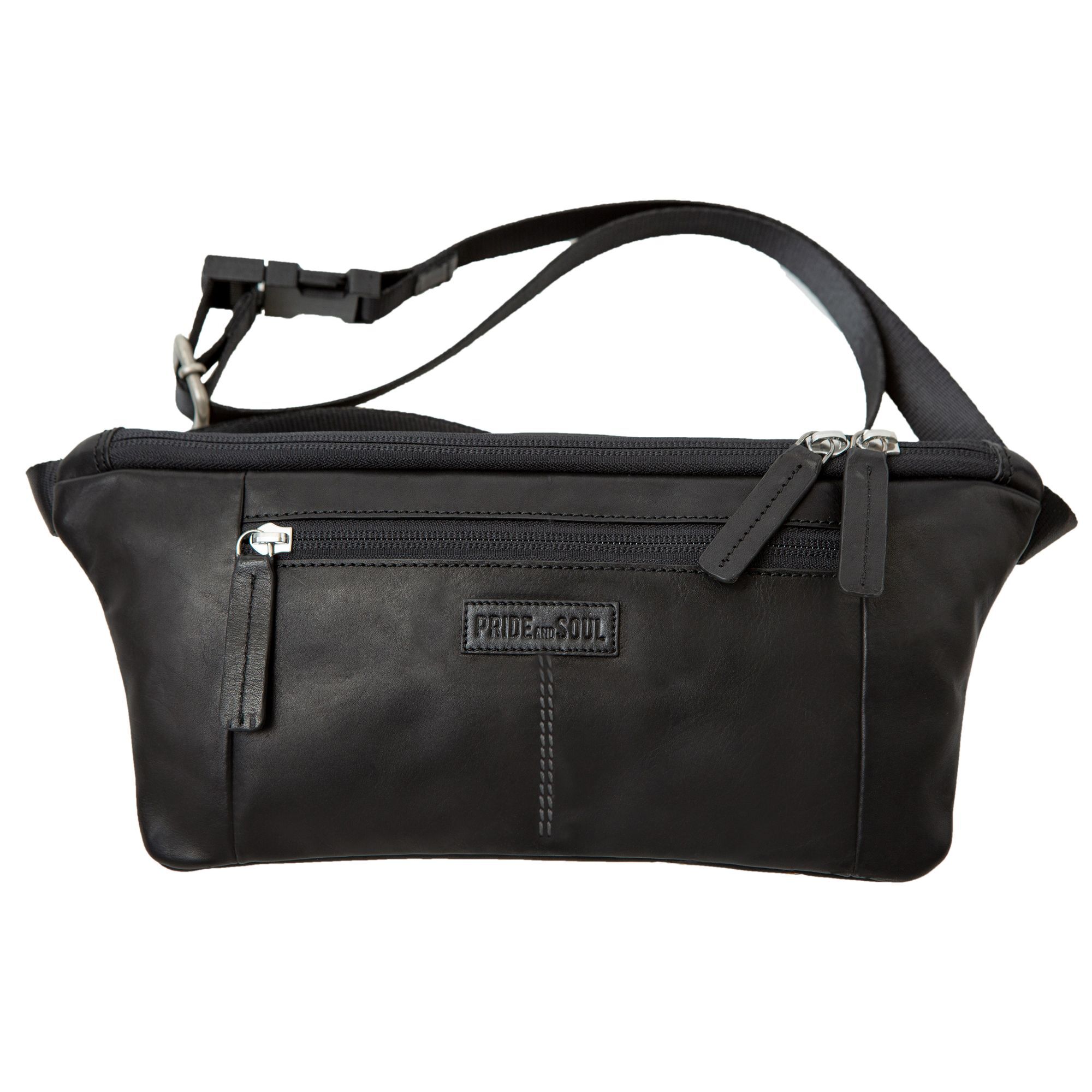 

Сумка через плечо Pride and Soul Street Gürteltasche Leder 33 см, черный