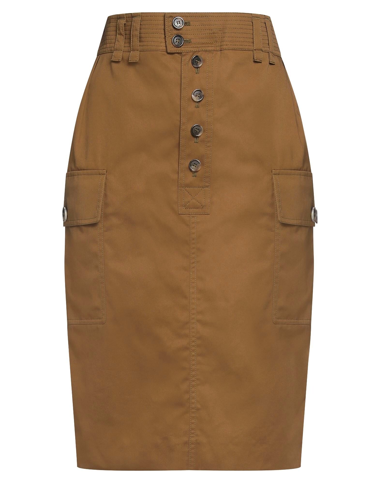 

Юбка миди Saint Laurent, хаки