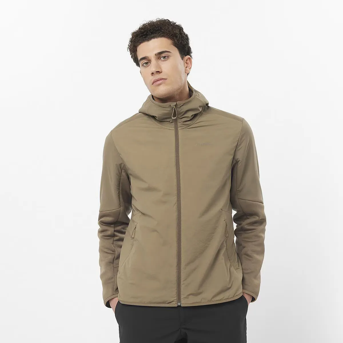

Мужская толстовка Outline Hybrid Warm Salomon, коричневый