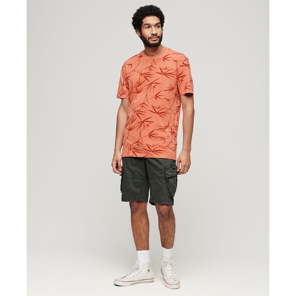 Футболка с коротким рукавом Superdry Vintage Overdye Printed, оранжевый — фото 3
