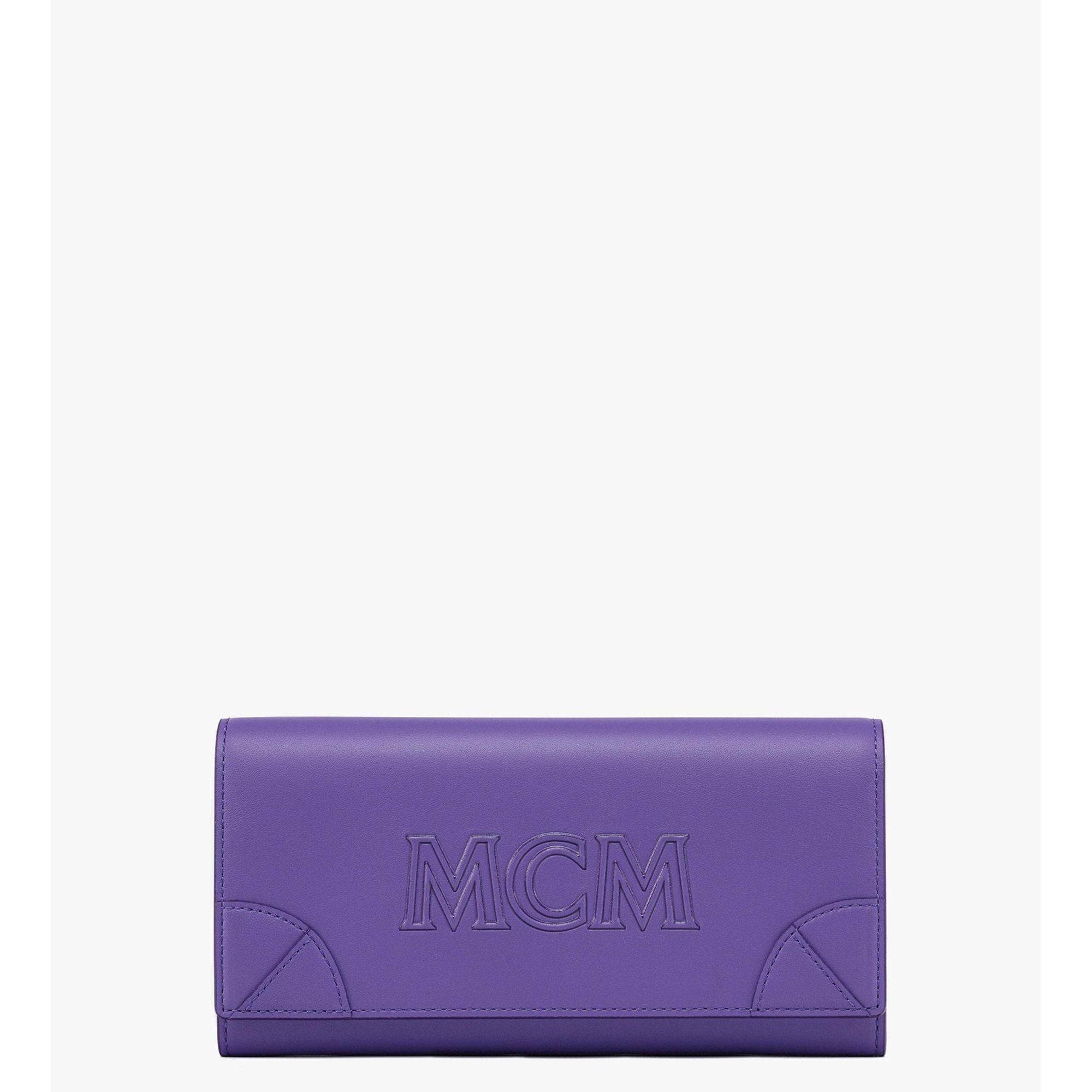 

Сумка Aren Continental Wallet In Spanish Calf Leather MCM, фиолетовый