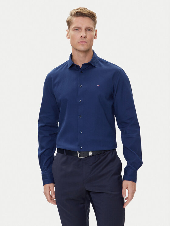 

Рубашка slim fit MW0MW39573 Tommy Hilfiger, синий