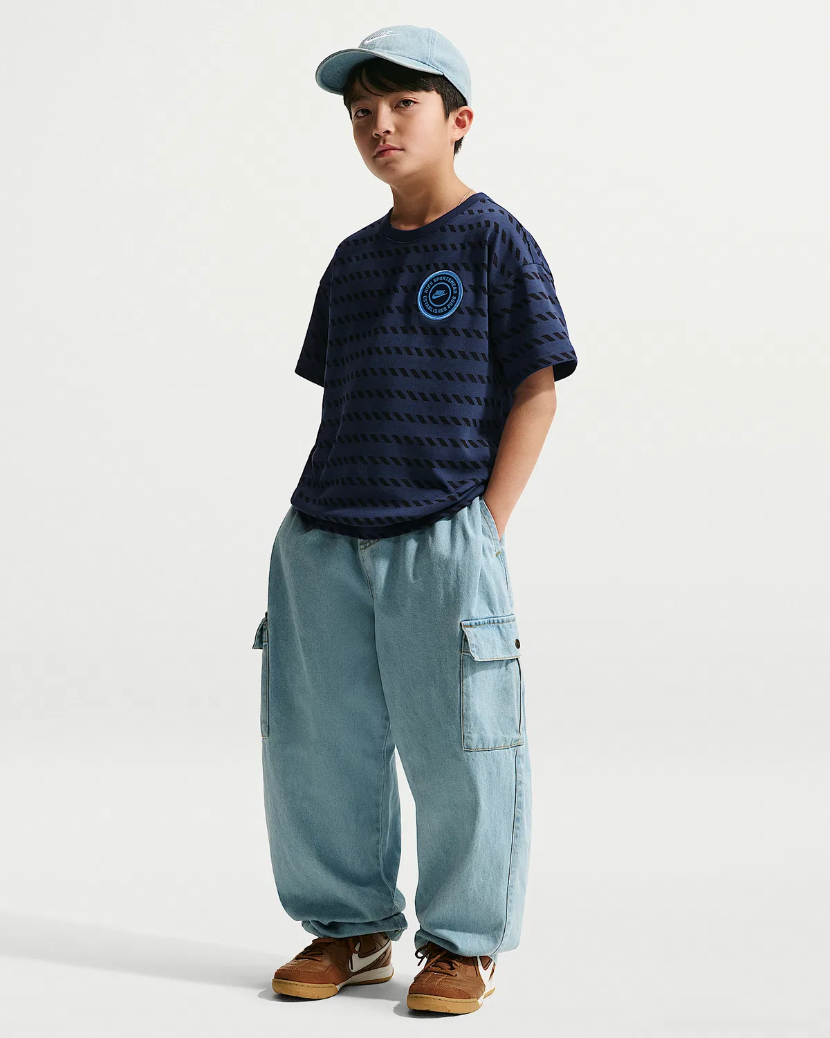 Детская футболка Max90 Nike Sportswear, Midnight Navy — фото 4