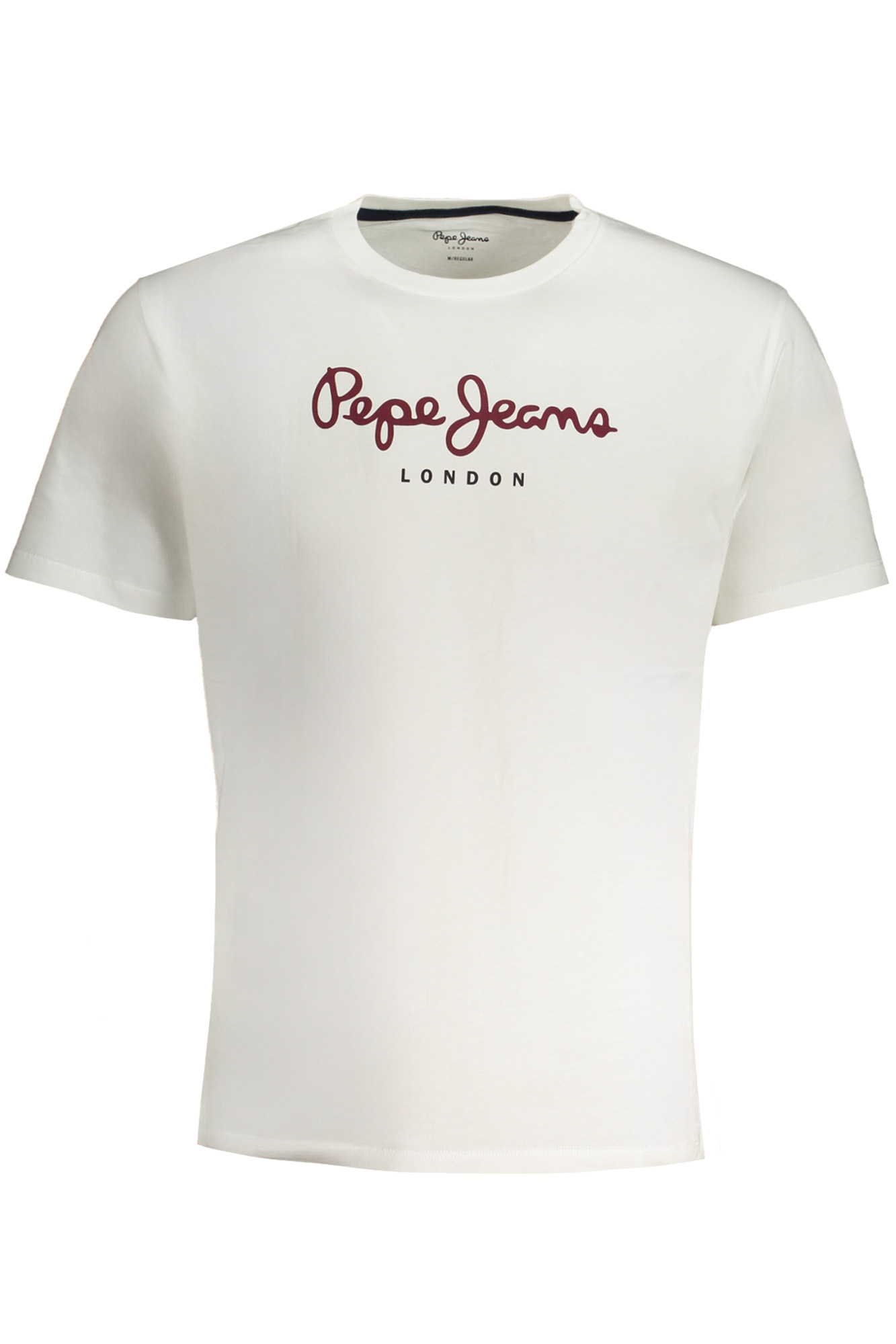 

Мужская футболка Pepe Jeans хлопковая с логотипом на груди, белый