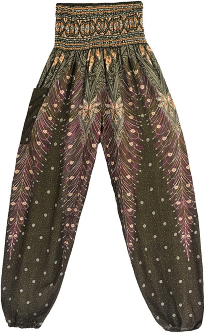 

Женские брюки Maiyifu-GJ в стиле бохо с цветочным принтом