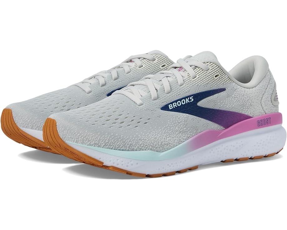 

Кроссовки Brooks Ghost 16, цвет White/Grey/Estate Blue