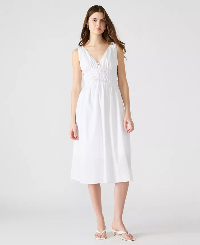 

Женское хлопковое платье миди Kassie Steve Madden, белый