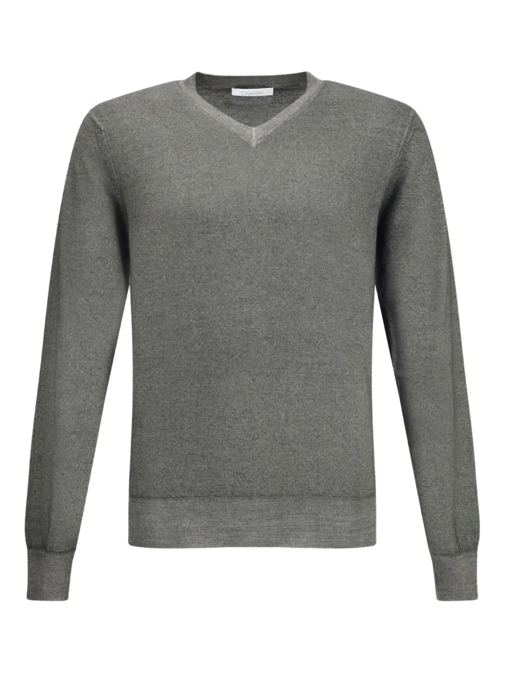 

Джемпер с длинными рукавами и V-образным вырезом Cruciani, серый