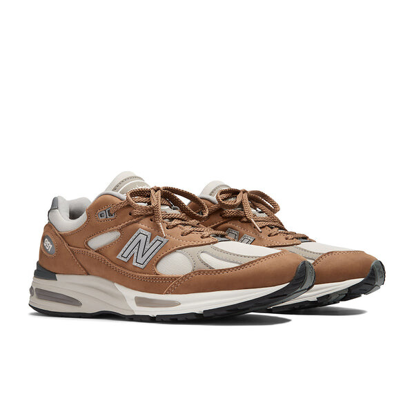 Кроссовки 991v2 сделано в Великобритании New Balance, коричневый — фото 3