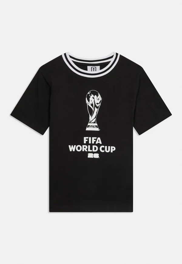 Футболка jorfifa с круглым вырезом и принтом Jack & Jones Junior, Black — фото 3