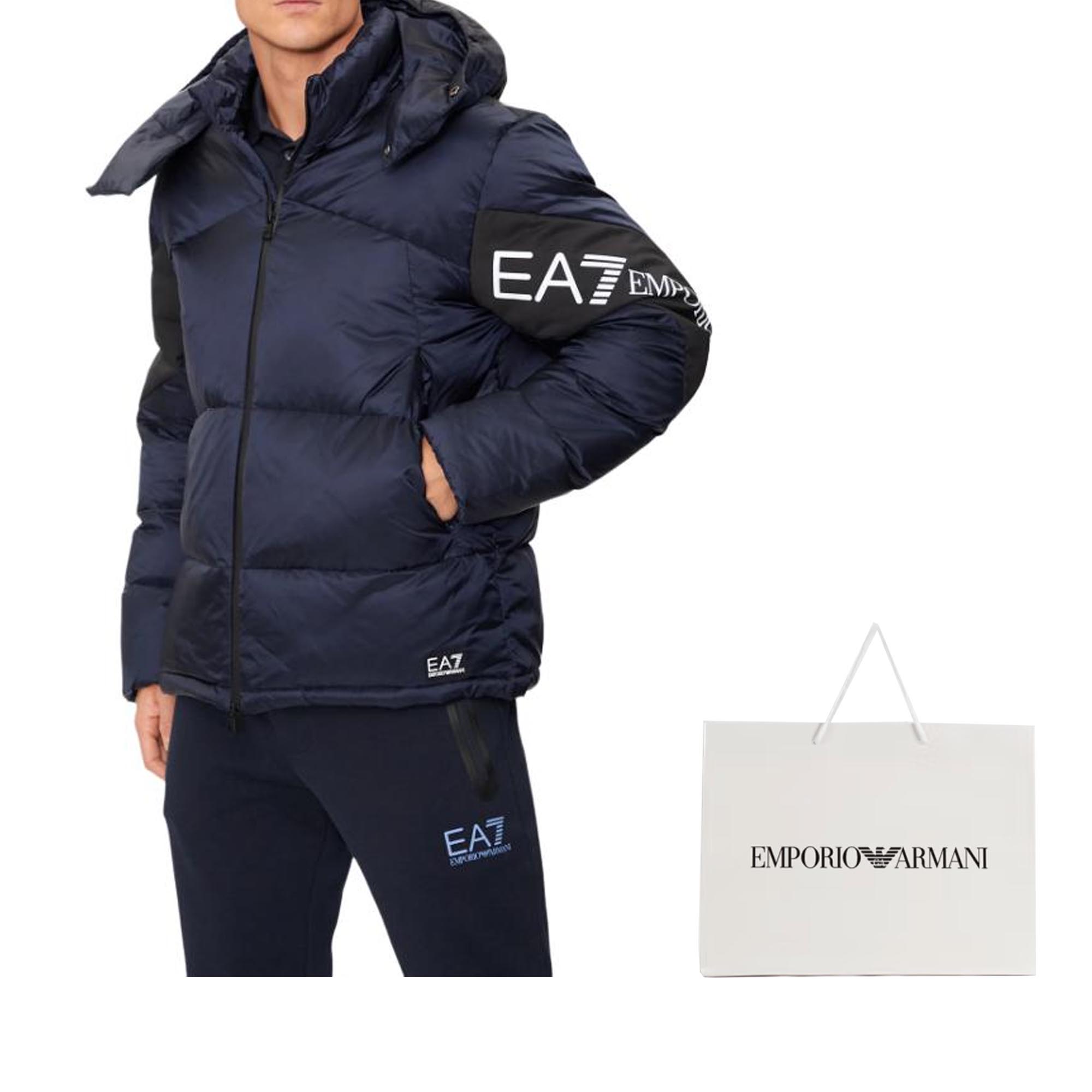 Курка пуховая мужская морской синий EMPORIO ARMANI — фото 3
