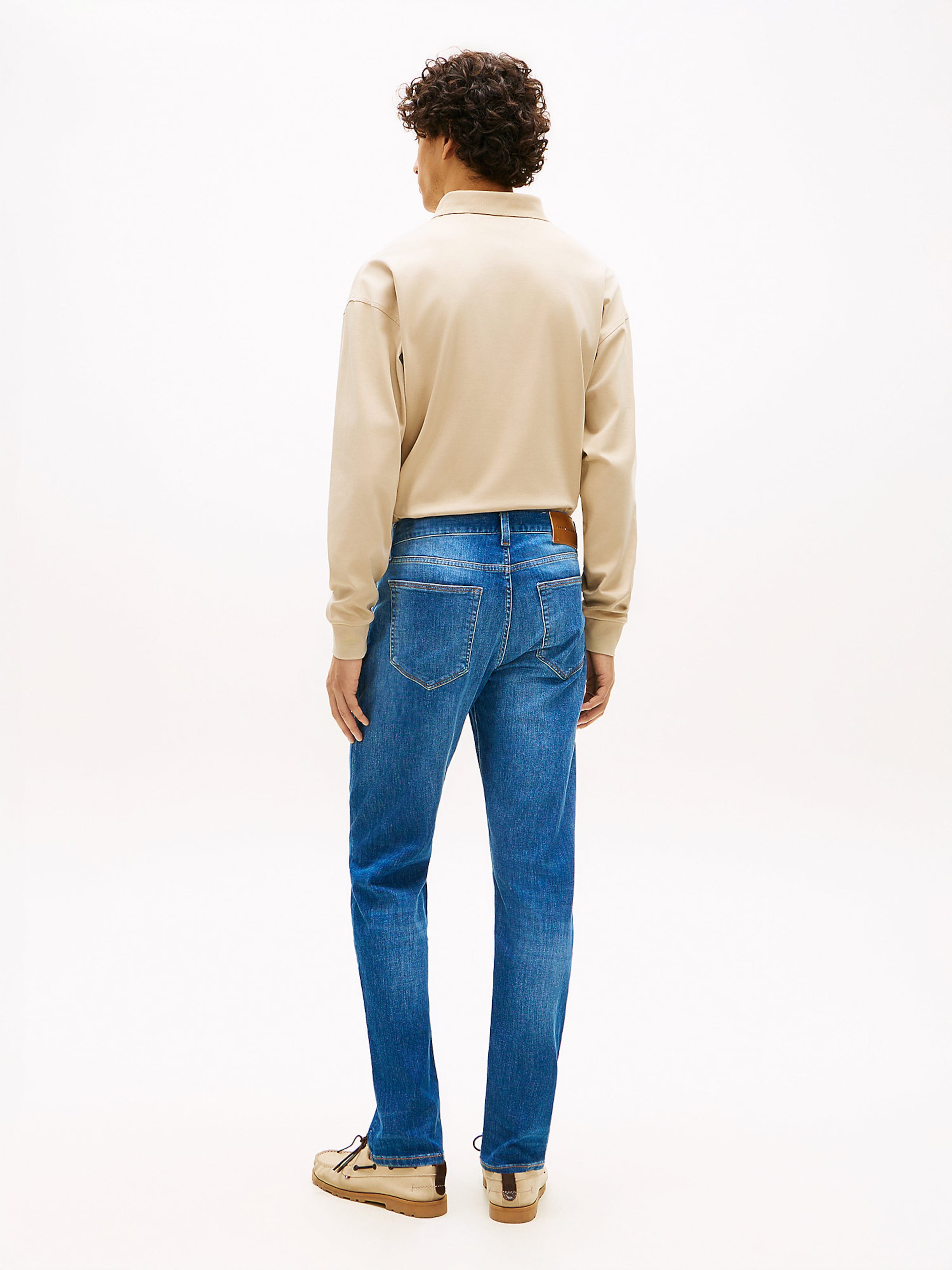 TOMMY HILFIGER Джинсы Slim fit в синем дениме — фото 4