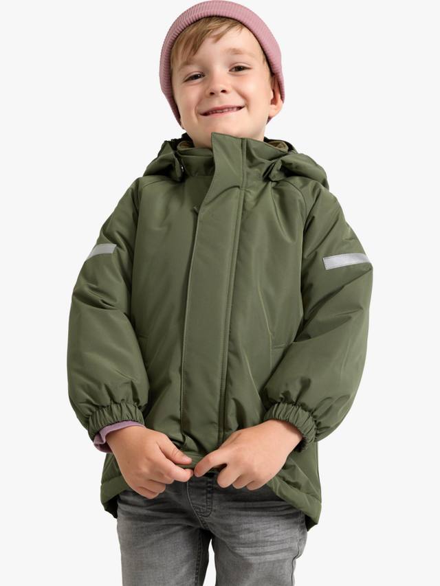 

Детская утепленная куртка с капюшоном Lindex, Dark Dusty Khaki