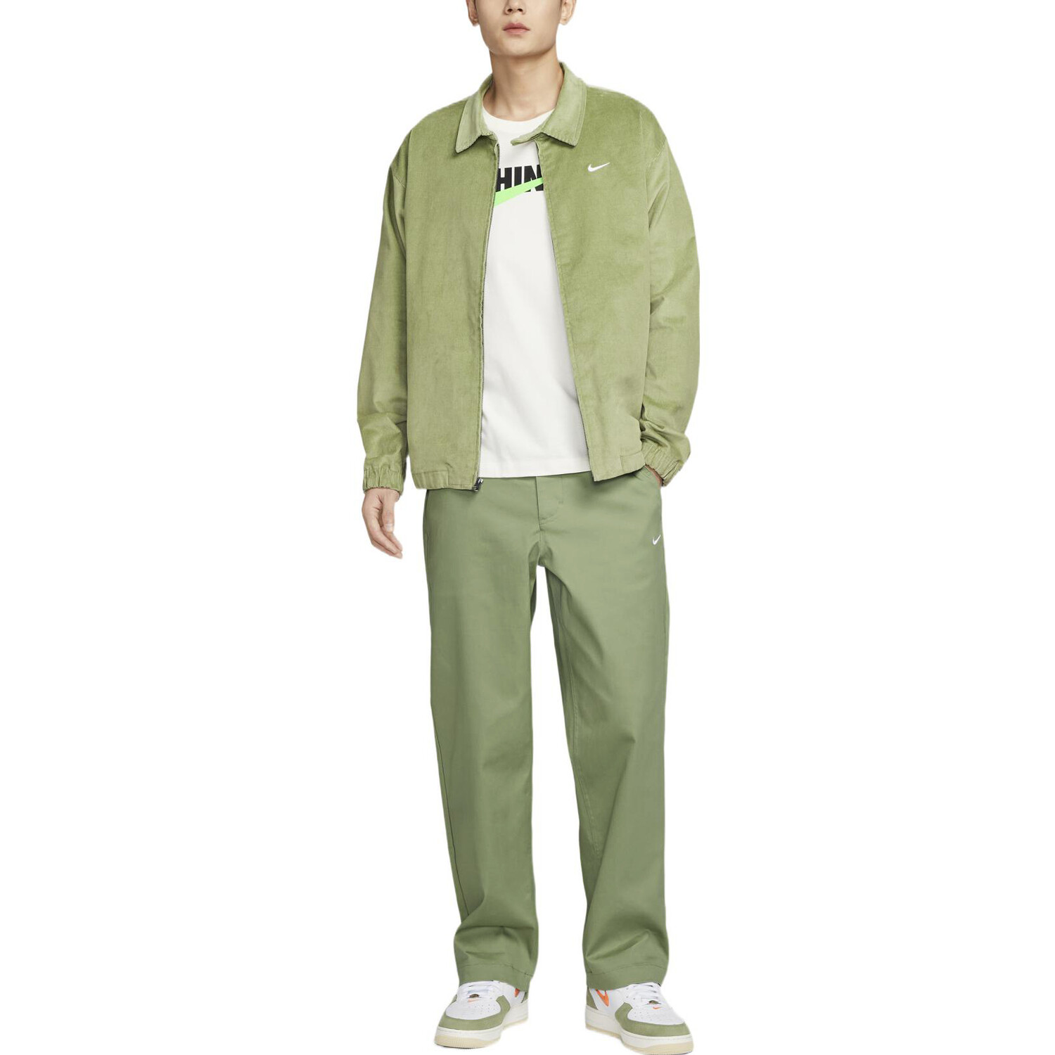 Повседневные брюки мужские Oil Green Nike, зеленый — фото 3