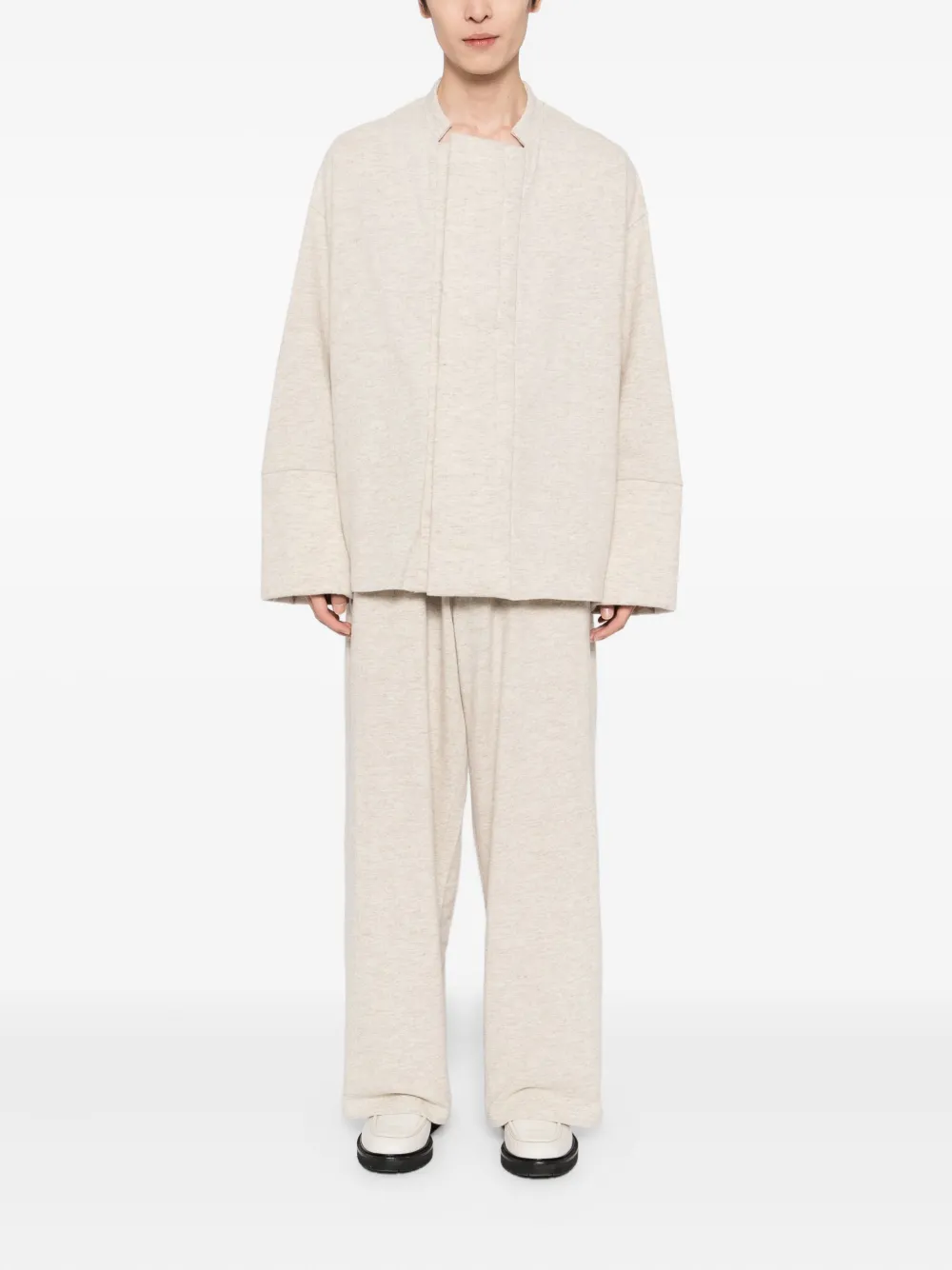 Шерстяная куртка Yohji Yamamoto, нейтральный — фото 2