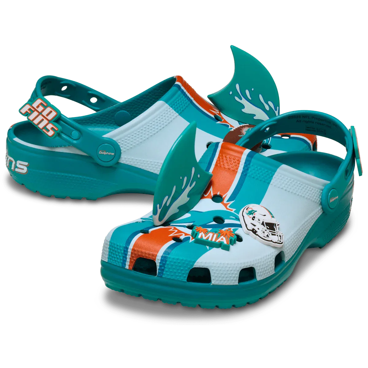 Классические сабо NFL Miami Dolphins Crocs, Multi — фото 2