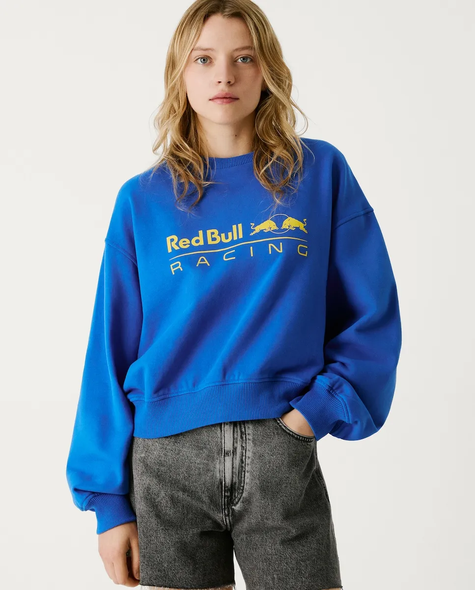 

Женская толстовка с круглым вырезом и логотипом Pepe Jeans, синий