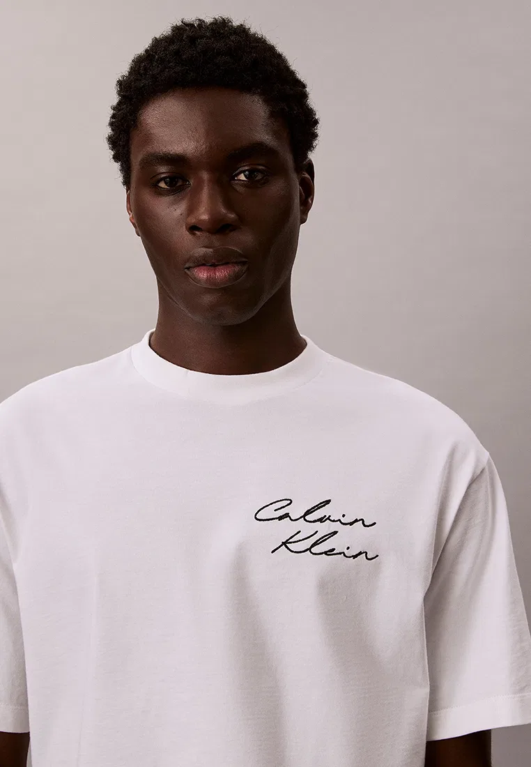 Футболка, свободный крой, Calvin Klein Jeans, ярко-белый — фото 3