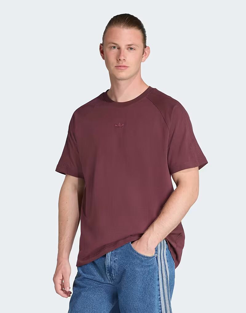 

Футболка Premium Essentials Adidas Originals, рубиновый, Красный, Футболка Premium Essentials Adidas Originals, рубиновый
