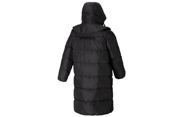 Пуховик adidas originals Hvy Fil Dwn Jkt Long Stay Warm Detachable hooded down Jacket Black, черный — фото 2