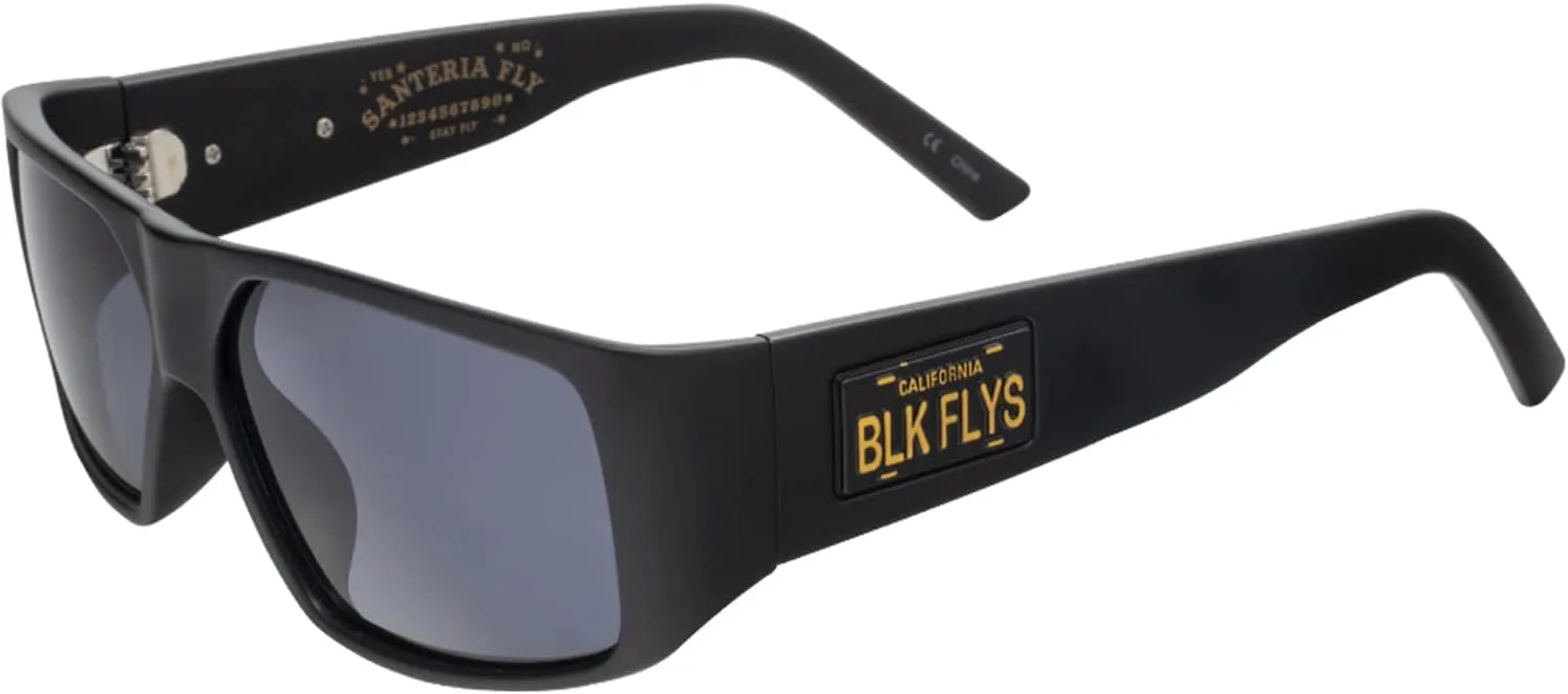 

Солнцезащитные очки BLACK FLYS Santeria Fly/Cali Plate, Helldorado, Hawaii Warrior Plate 58-16-145 black flys eyeglasses, A3 California Plate Matte Black / Smoke