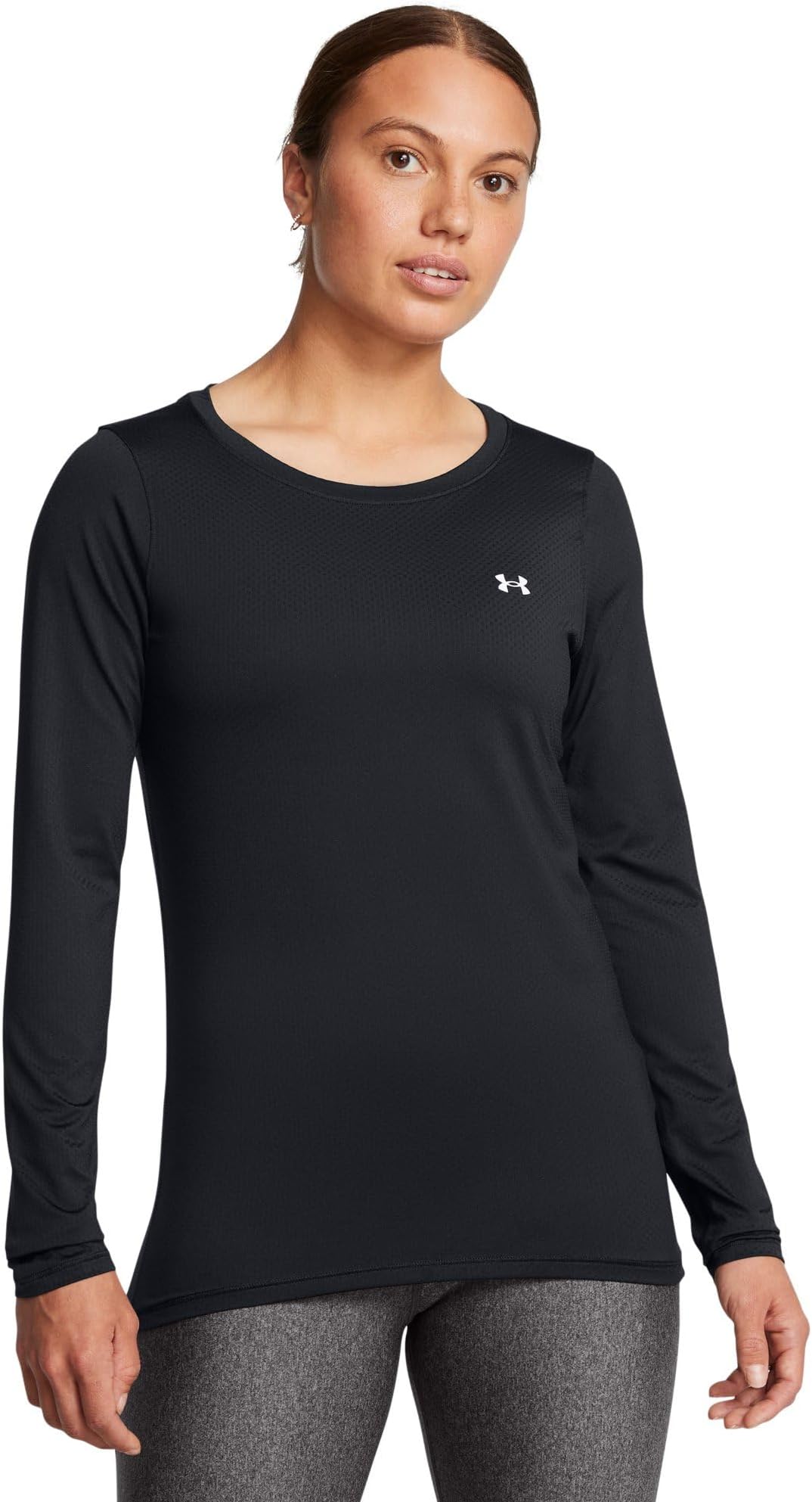 

Лонгслив Under Armour UA HeatGear Armour Long Sleeve, цвет Black/White