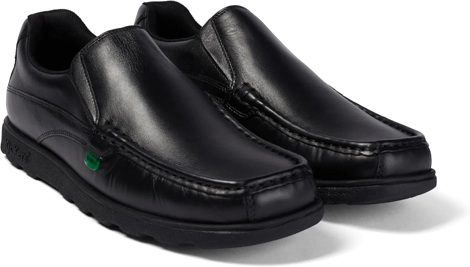 Лоферы из натуральной кожи Kickers, черный — фото 3