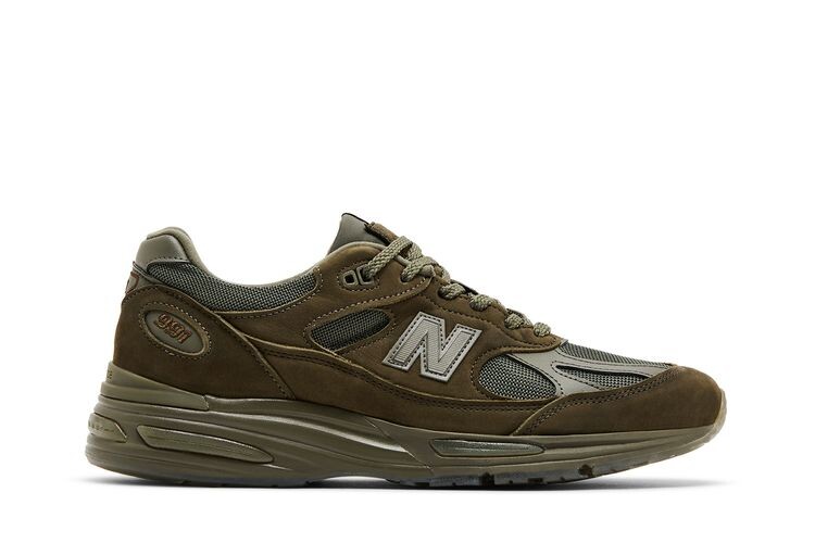 

Кроссовки New Balance Stone Island x 991v2 Made in England Ghost Pack - Military Green, зеленый